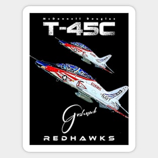 T-45C Goshawk Redhawks Us Air Force Navy training Jet Aircraft Sticker